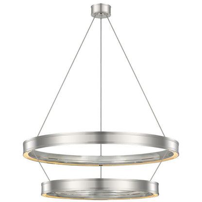 Visual Comfort & Co. Signature Collection Connery 40" Two-Tier Ring Chandelier, Visual Comfort & Co. Signature Collection CHC 1618PN DDFAY