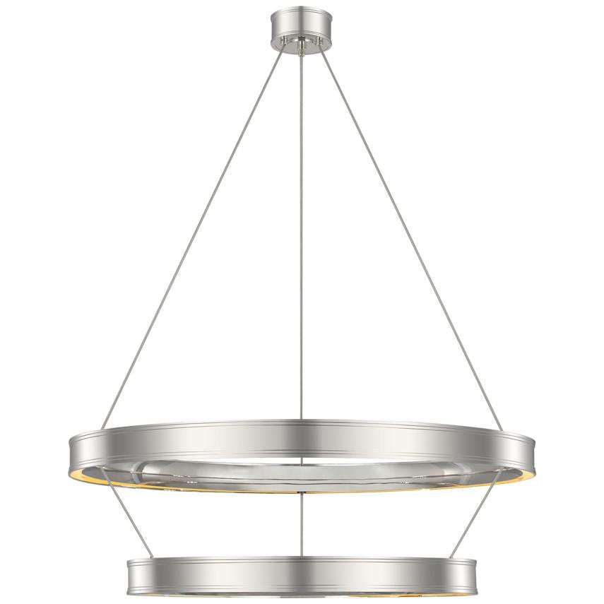 Visual Comfort & Co. Signature Collection Connery 40" Two-Tier Ring Chandelier, Visual Comfort & Co. Signature Collection CHC 1618PN DDFAY
