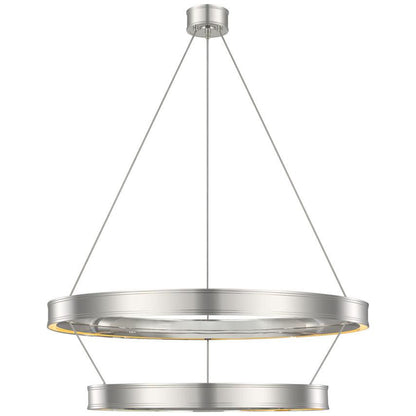 Visual Comfort & Co. Signature Collection Connery 40" Two-Tier Ring Chandelier, Visual Comfort & Co. Signature Collection CHC 1618PN DDFAY