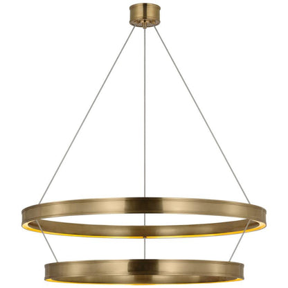 Visual Comfort & Co. Signature Collection Connery 50" Two-Tier Ring Chandelier, Visual Comfort & Co. Signature Collection CHC 1619AB N1Y5P