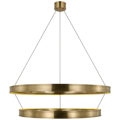 Visual Comfort & Co. Signature Collection Connery 50" Two-Tier Ring Chandelier, Visual Comfort & Co. Signature Collection CHC 1619AB N1Y5P