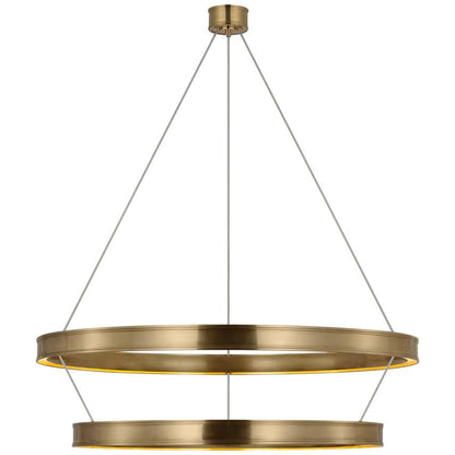 Visual Comfort & Co. Signature Collection Connery 50" Two-Tier Ring Chandelier, Visual Comfort & Co. Signature Collection CHC 1619AB N1Y5P