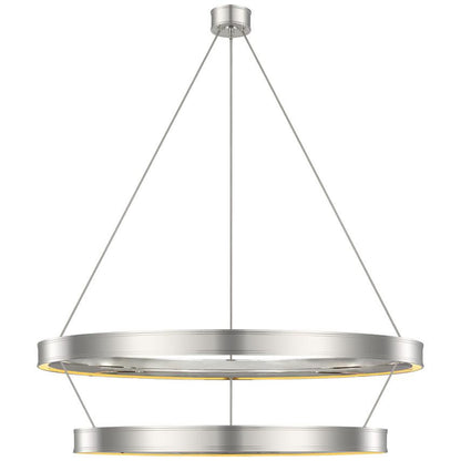 Visual Comfort Signature Connery 50 Matte White and Antique-Burnished Brass