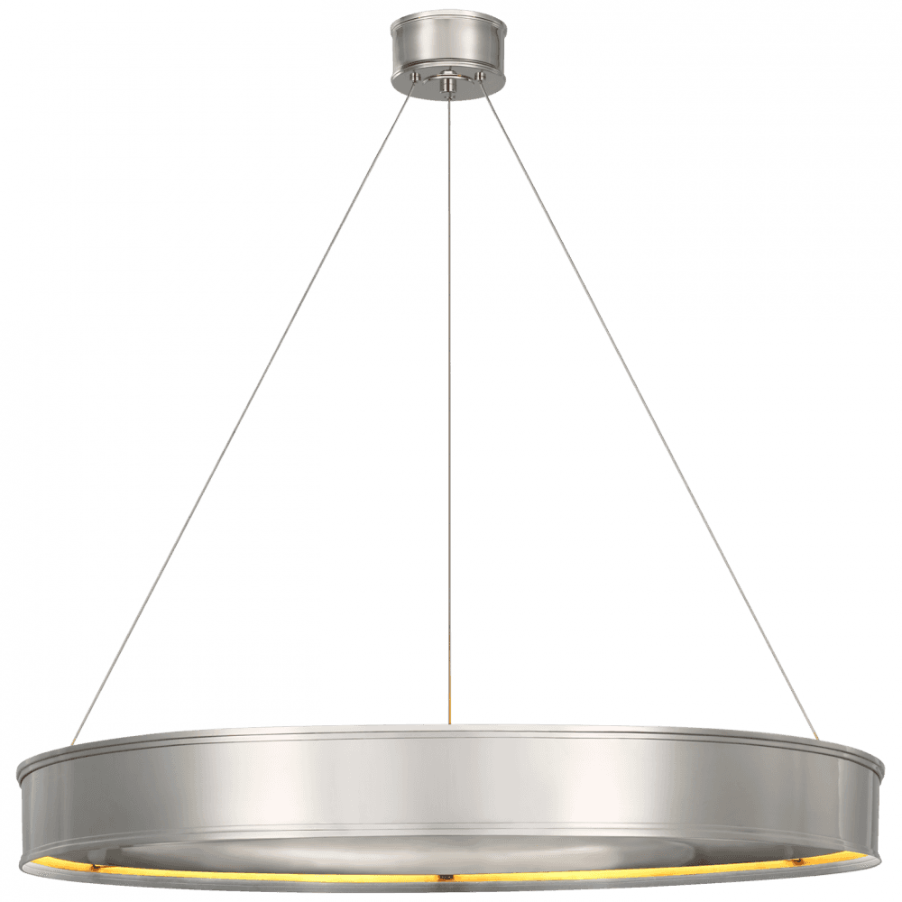 Visual Comfort & Co. Signature Collection Connery Chandelier, LED, Polished Nickel, 40"W (CHC 1616PN CU4A9)