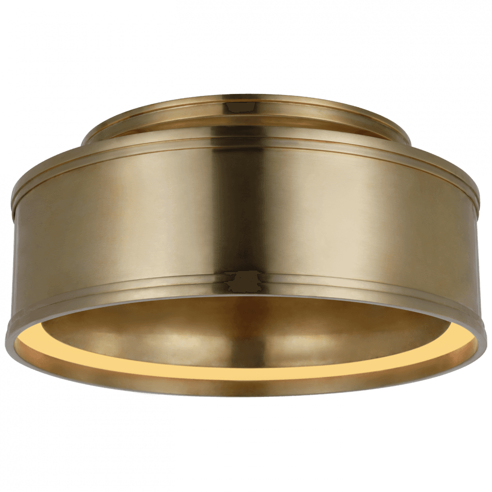 Visual Comfort Signature Connery Flush Mount Antique-Burnished Brass