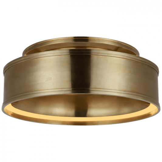 Visual Comfort Signature Connery Flush Mount Antique-Burnished Brass