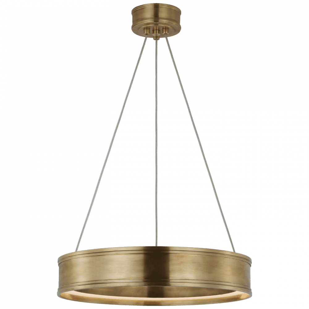 Visual Comfort Signature Connery Ring Chandelier Antique-Burnished Brass