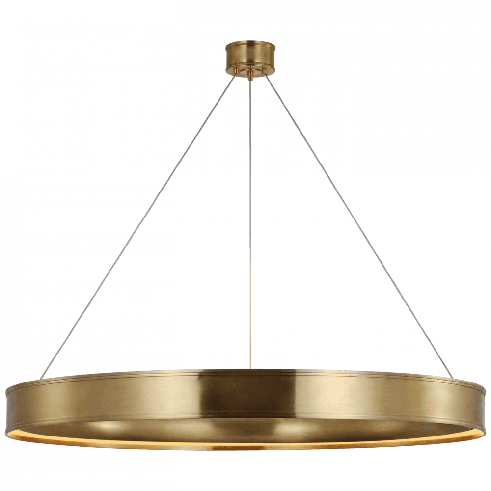 Visual Comfort Signature Connery Ring Chandelier Antique-Burnished Brass