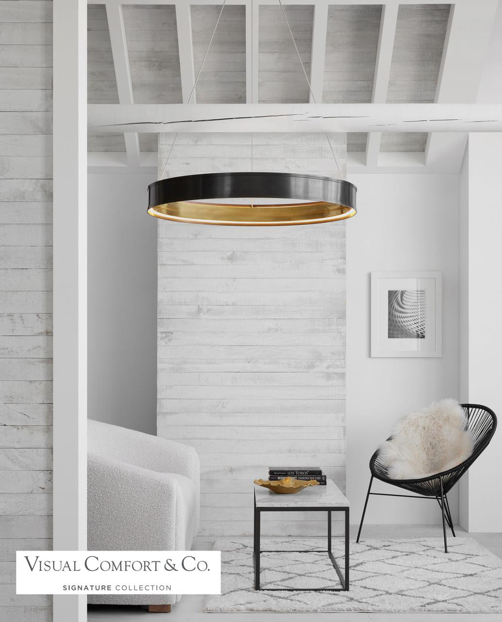 Visual Comfort Signature Connery Chandelier Polished Nickel