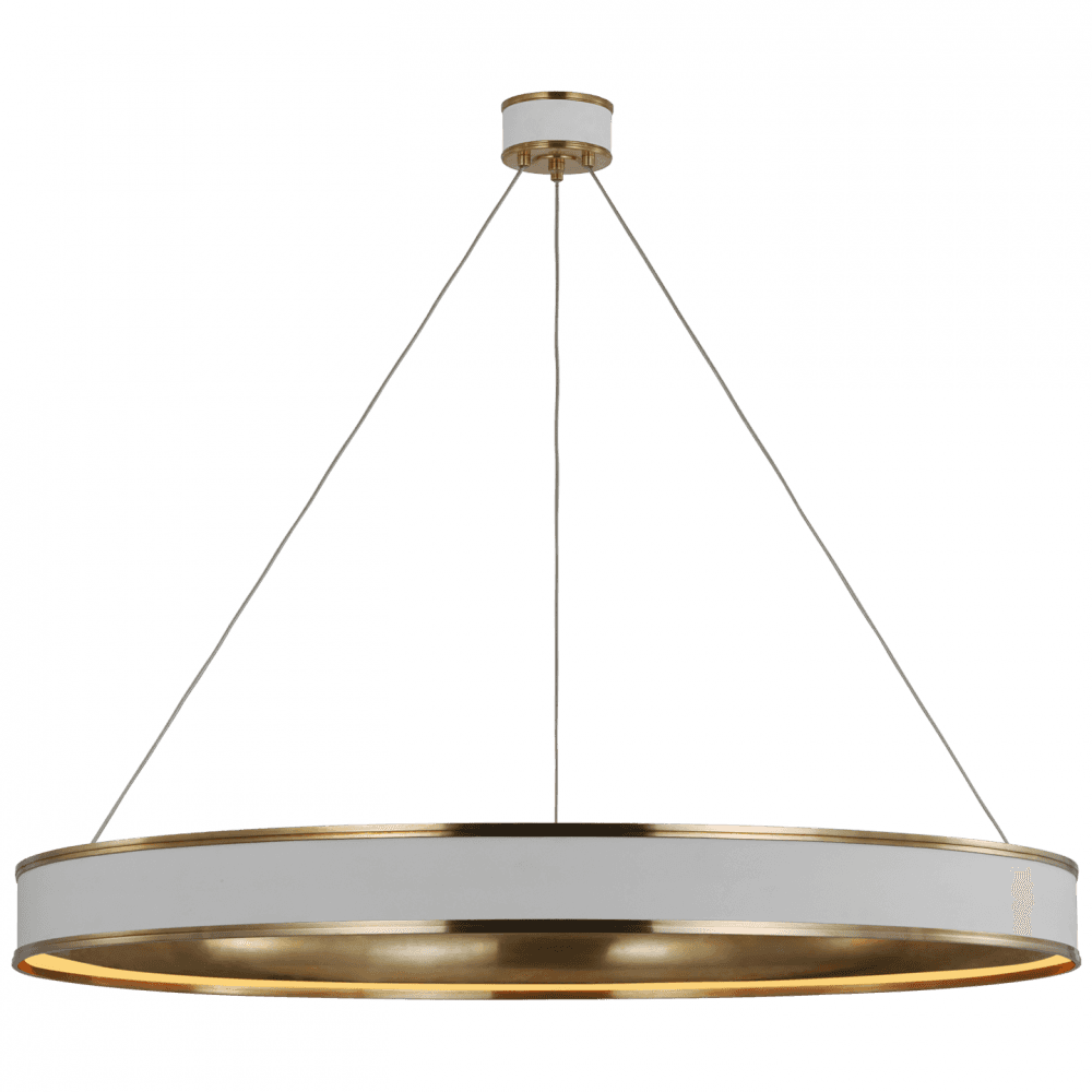Visual Comfort Signature Connery Ring Chandelier Matte White