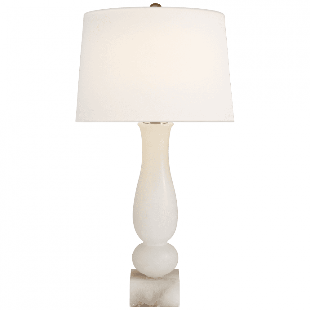 Visual Comfort Signature Contemporary Balustrade Table Lamp Alabaster