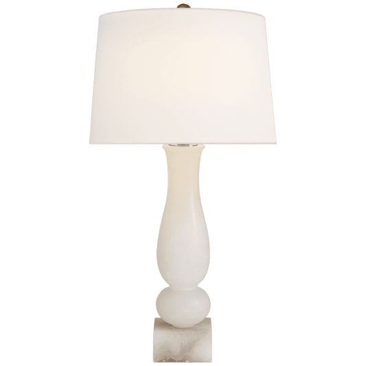 Visual Comfort Signature Contemporary Balustrade Table Lamp Alabaster