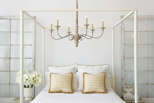 Visual Comfort & Co. Signature Collection Country Belgian White Large Chandelier