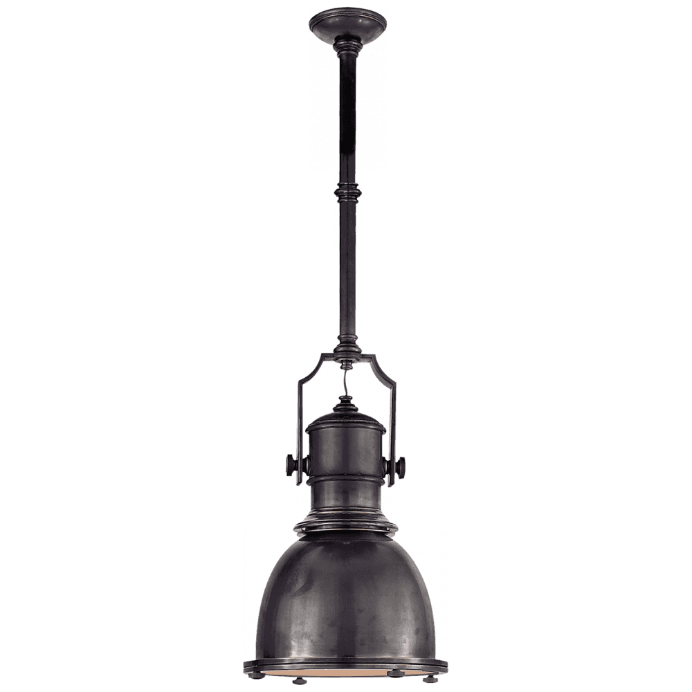 Visual Comfort Signature Country Industrial Small Pendant Bronze