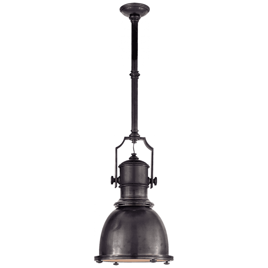 Visual Comfort Signature Country Industrial Small Pendant Bronze
