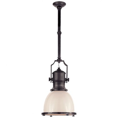 Visual Comfort Signature Country Industrial Small Pendant Bronze