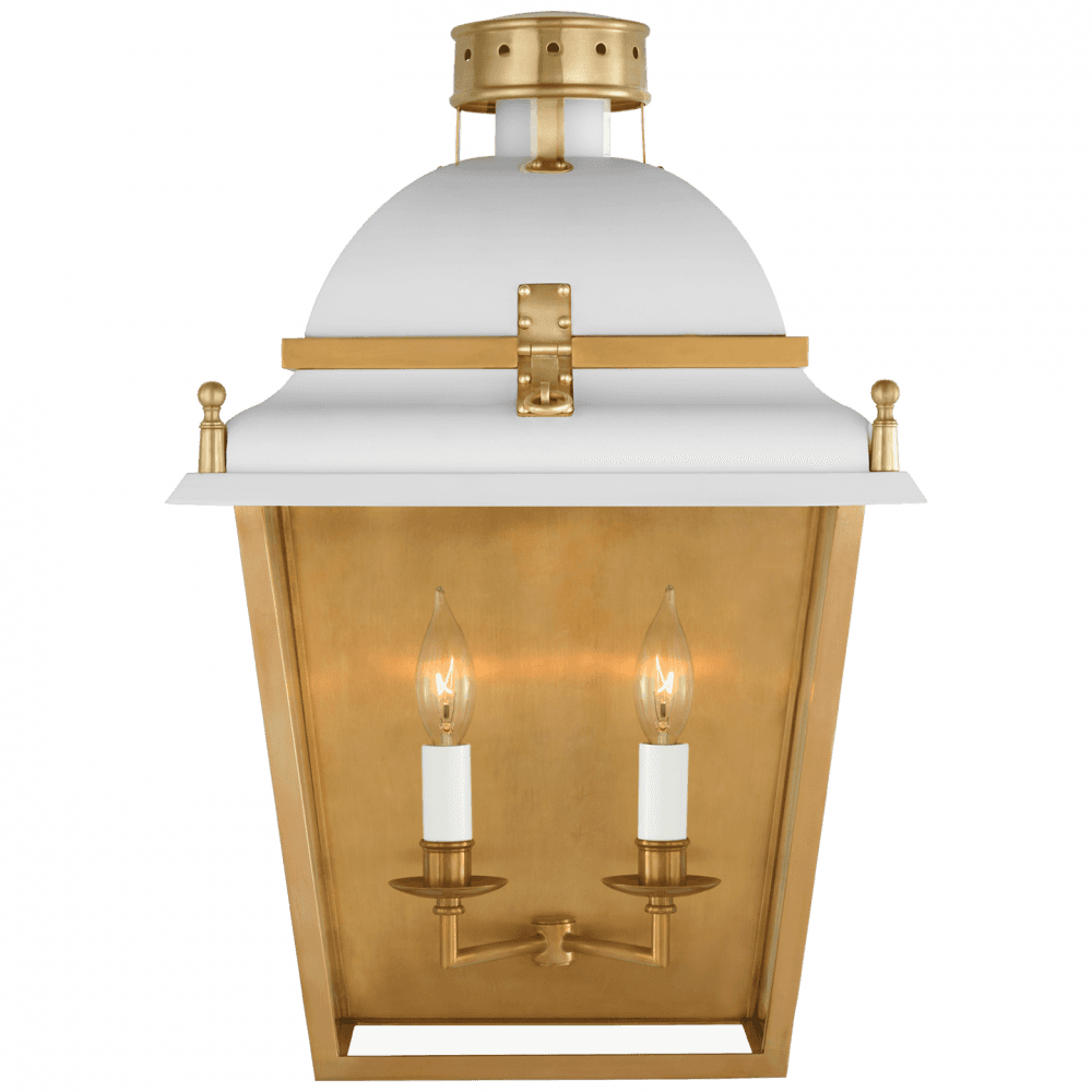 Visual Comfort & Co. Signature Collection Coventry Large Wall Lantern, Visual Comfort & Co. Signature Collection CHD 2108WHT/AB D6912