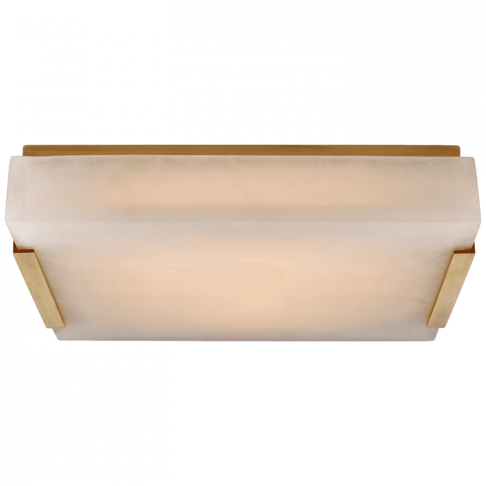 Visual Comfort Signature Covet Medium Flush Mount Antique-Burnished Brass