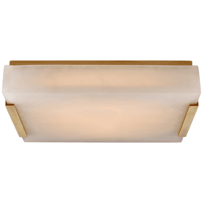 Visual Comfort Signature Covet Medium Flush Mount Antique-Burnished Brass