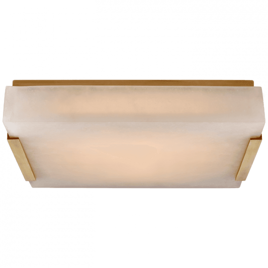 Visual Comfort Signature Covet Medium Flush Mount Antique-Burnished Brass