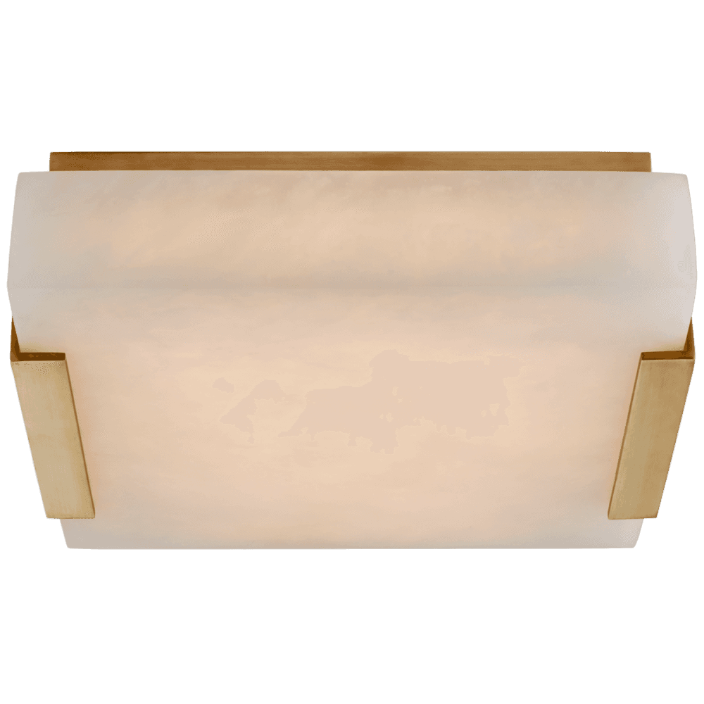 Visual Comfort Signature Covet Small Flush Mount Antique-Burnished Brass