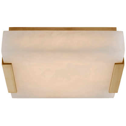 Visual Comfort Signature Covet Small Flush Mount Antique-Burnished Brass
