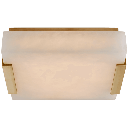 Visual Comfort Signature Covet Small Flush Mount Antique-Burnished Brass