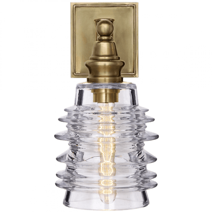 Visual Comfort Signature Covington Bathroom Wall Sconce Antique-Burnished Brass