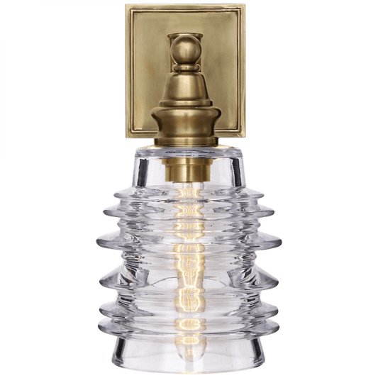 Visual Comfort Signature Covington Bathroom Wall Sconce Antique-Burnished Brass