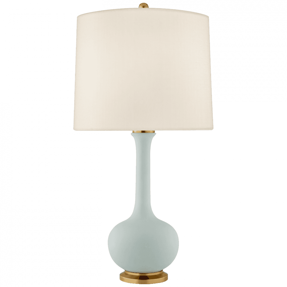 Visual Comfort Signature Coy Medium Table Lamp Matte Sky Blue