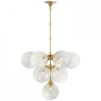 Visual Comfort Signature Cristol Chandelier Hand-Rubbed Antique Brass