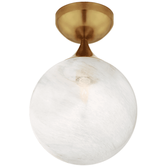 Visual Comfort Signature Cristol Flush Mount Hand-Rubbed Antique Brass