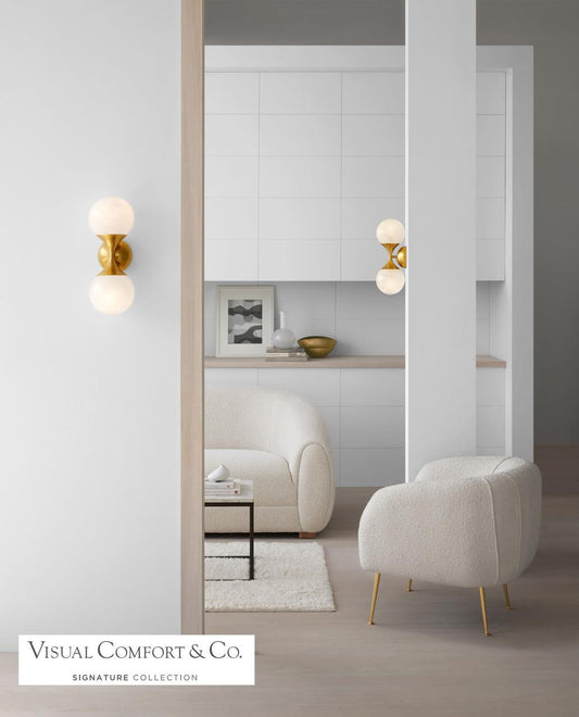 Visual Comfort Signature Cristol Small Double Sconce Polished Nickel