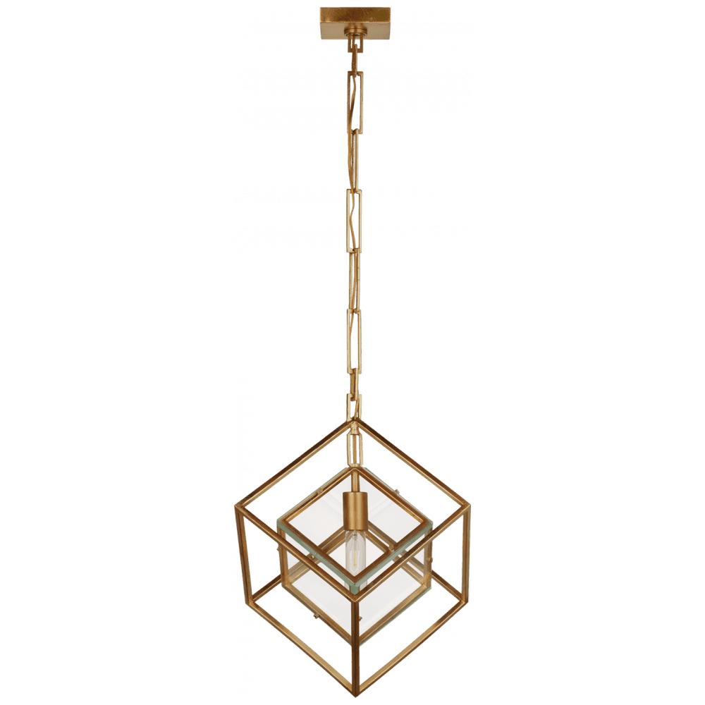 Visual Comfort Signature Cubed Medium Pendant Gild