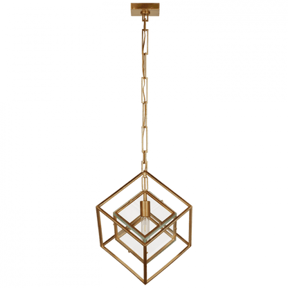 Visual Comfort Signature Cubed Medium Pendant Gild