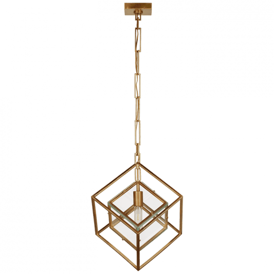 Visual Comfort Signature Cubed Medium Pendant Gild