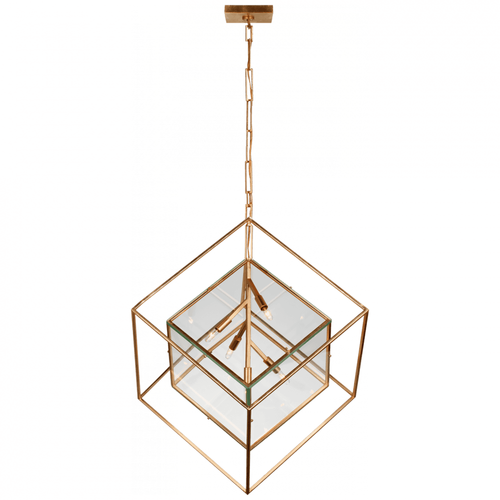 Visual Comfort Signature Cubed X-Large Pendant Gild
