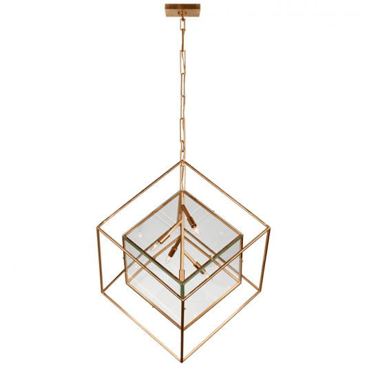 Visual Comfort Signature Cubed X-Large Pendant Gild