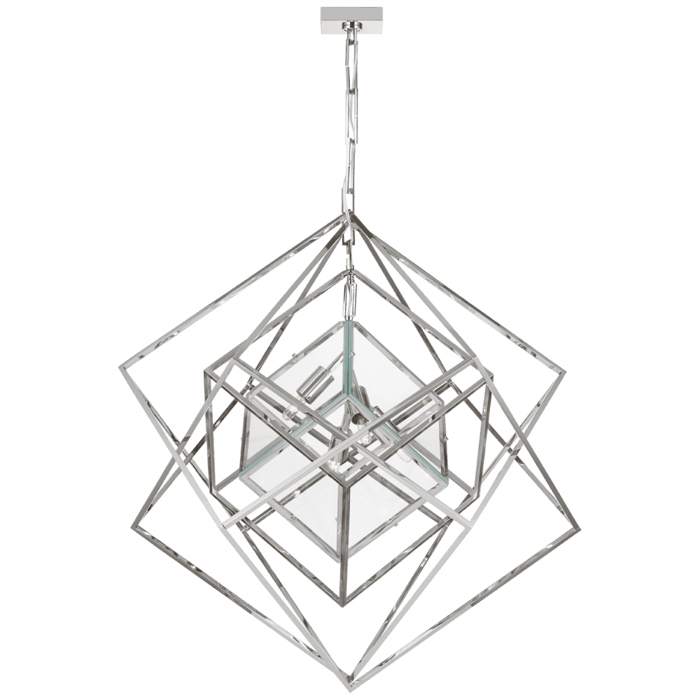 Visual Comfort Signature Cubist Chandelier Gild