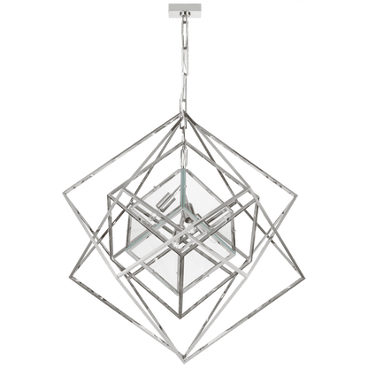Visual Comfort Signature Cubist Chandelier Gild
