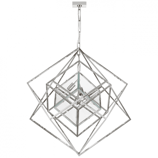 Visual Comfort Signature Cubist Chandelier Gild
