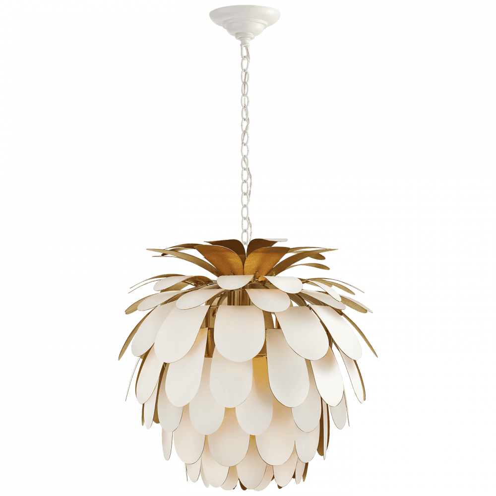Visual Comfort Signature Cynara Chandelier Plaster White