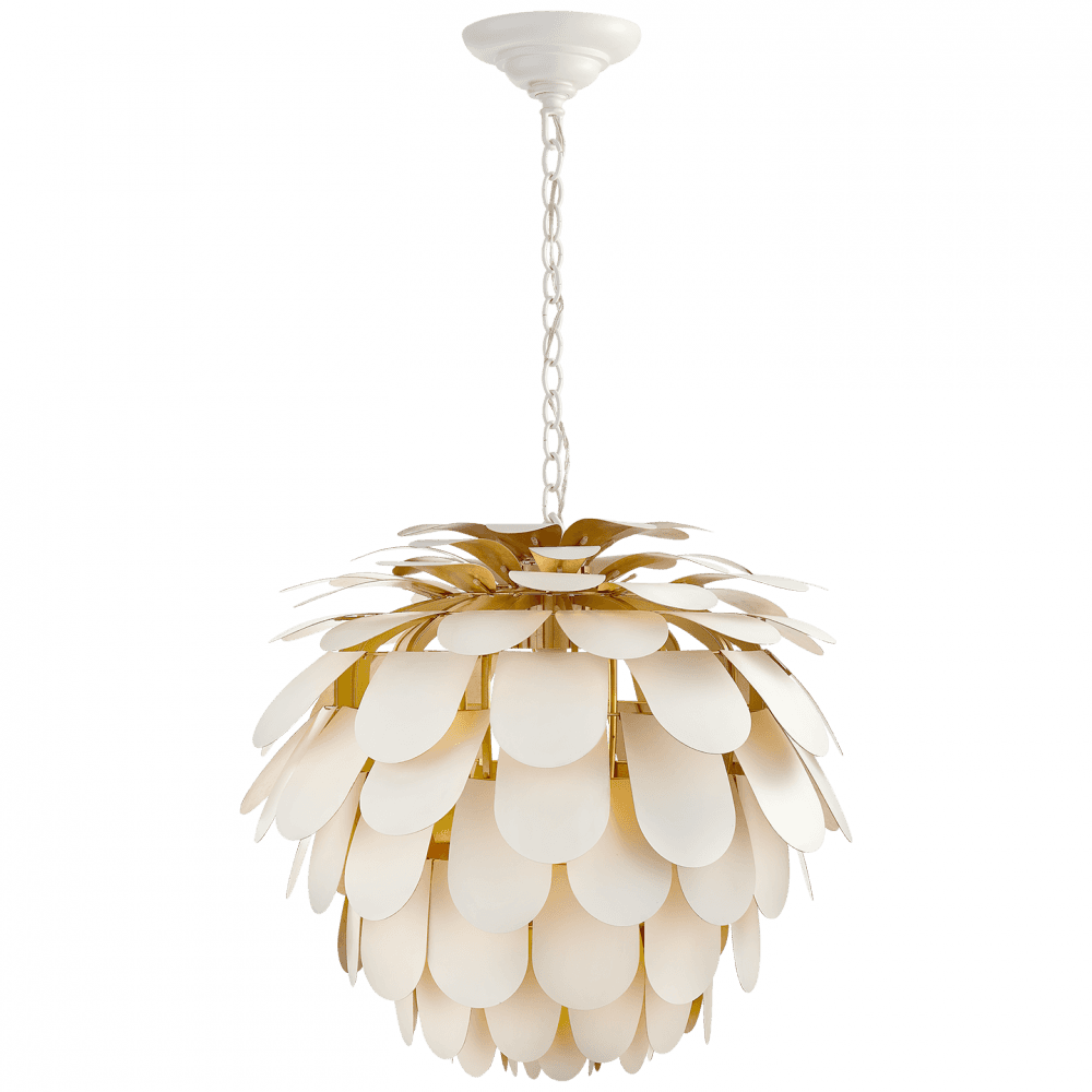 Visual Comfort Signature Cynara Chandelier Plaster White
