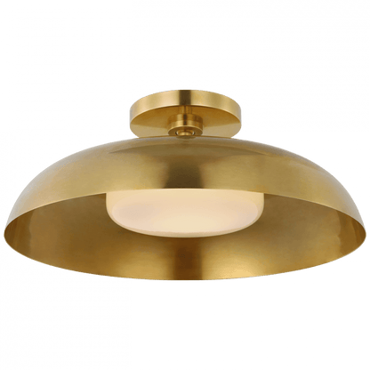 Visual Comfort & Co. Signature Collection Cyrus 16" Flush Mount, Visual Comfort & Co. Signature Collection AL 4040HAB-WG D98R1