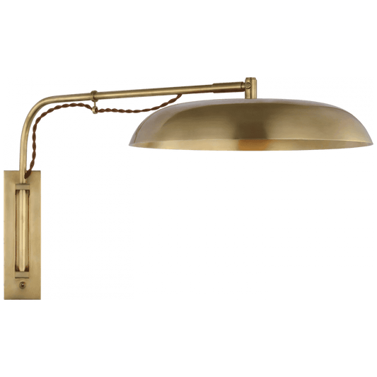 Visual Comfort Signature Cyrus Medium Articulating Wall Light Hand-Rubbed Antique Brass