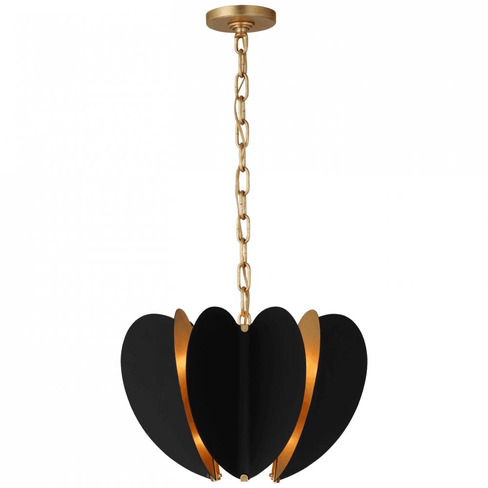 Visual Comfort Signature Danes Chandelier Matte White and Gild