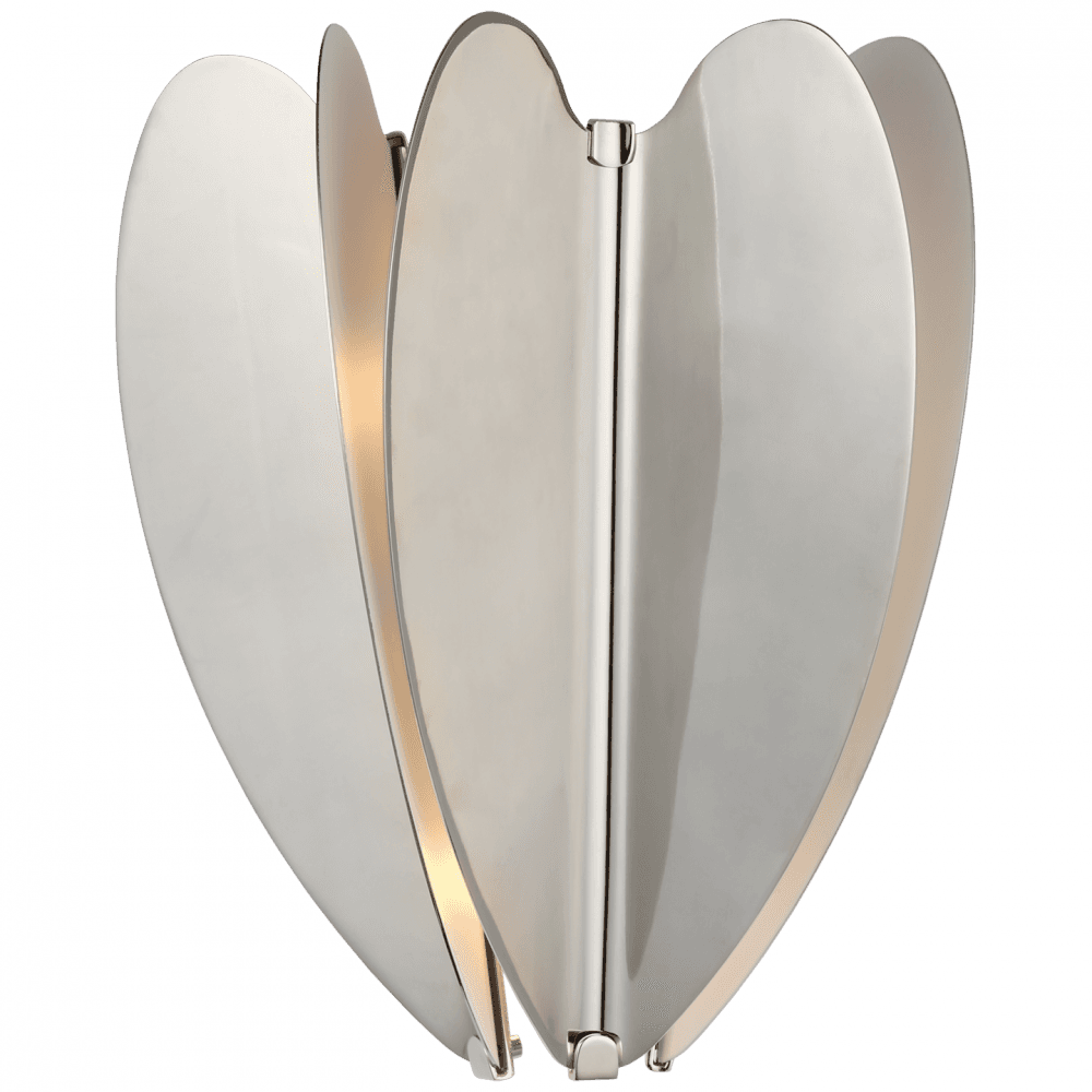 Visual Comfort Signature Danes Small Wall Sconce Matte White and Gild
