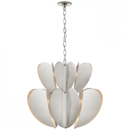 Visual Comfort Signature Danes Two Tier Chandelier Polished Nickel