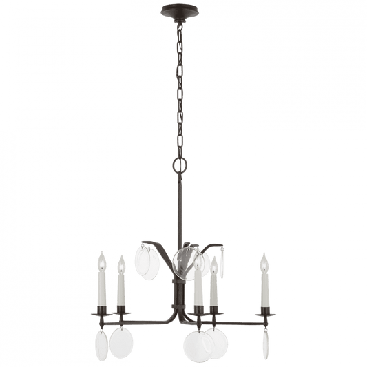 Visual Comfort Signature Danvers Medium Chandelier Aged Iron