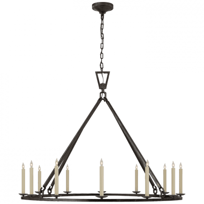 Visual Comfort Signature Darlana Chandelier Aged Iron